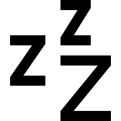 Sleep Icon from Sharp Line Set