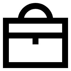 Tool Box Icon from Sharp Line Set