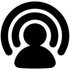 User Podcast Icon from Plump Solid Set