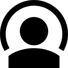 User Podcast Icon from Sharp Solid Set