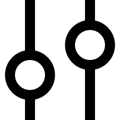 Vertical Slider 4 Icon from Sharp Line Set