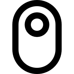 Vertical Toggle Button Single Top Icon from Sharp Line Set
