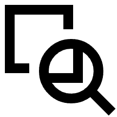 Zoom Document Icon from Sharp Line Set
