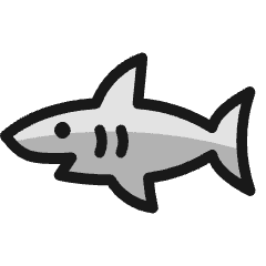 Shark Icon from Ultimate Colors Set