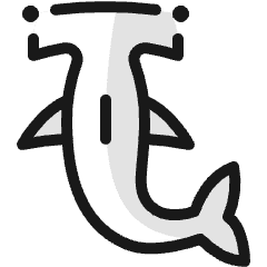 Shark Hammer Icon from Ultimate Colors Set