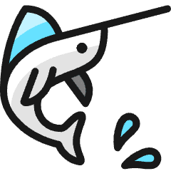 Shark Swordfish Fish Icon from Ultimate Colors Set