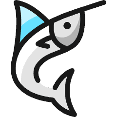 Shark Swordfish Icon from Ultimate Colors Set