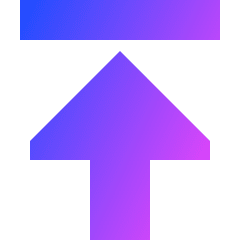 Triangle Arrow Move Up Large 1 Icon from Sharp Gradient Set