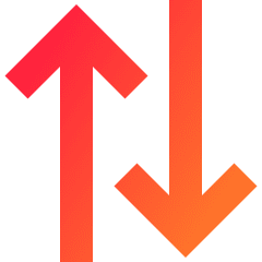 Line Arrow Transfer Vertical Large 2 Icon from Sharp Gradient Set