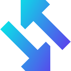 Triangle Arrow Transfer Diagonal Large 4 Icon from Sharp Gradient Set
