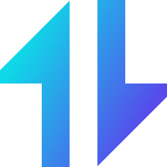 Triangle Arrow Transfer Vertical Large 1 Icon from Sharp Gradient Set