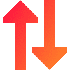 Triangle Arrow Transfer Vertical Large 2 Icon from Sharp Gradient Set