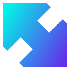 Diagonal Triangle Arrow Large 2 Icon from Sharp Gradient Set