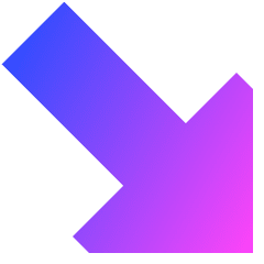Triangle Arrow Diagonal Bottom Right Large Icon from Sharp Gradient Set