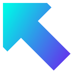 Triangle Arrow Diagonal Upper Left Large Icon from Sharp Gradient Set