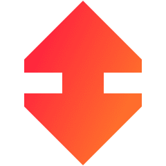 Triangle Arrow Vertical Large Icon from Sharp Gradient Set
