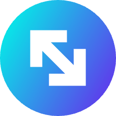 Line Arrow Diagonal Circle 2 Icon from Sharp Gradient Set