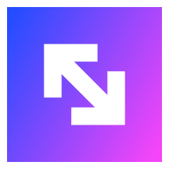 Line Arrow Diagonal Square 2 Icon from Sharp Gradient Set