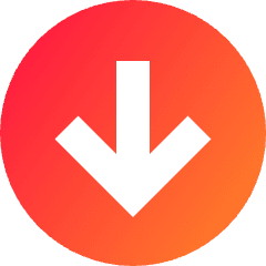 Line Arrow Down Circle 1 Icon from Sharp Gradient Set