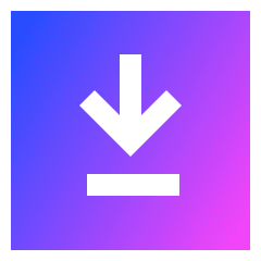 Line Arrow Down Square 2 Icon from Sharp Gradient Set
