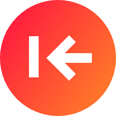 Line Arrow Left Circle 2 Icon from Sharp Gradient Set