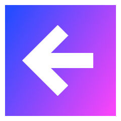 Line Arrow Left Square Icon from Sharp Gradient Set