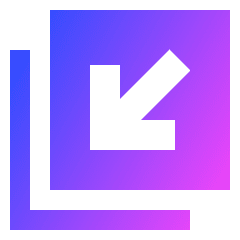Line Arrow Minimize Window 4 Icon from Sharp Gradient Set