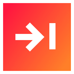 Line Arrow Right Square 2 Icon from Sharp Gradient Set