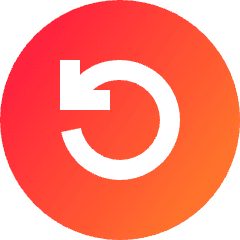 Line Arrow Rotate Left Circle Icon from Sharp Gradient Set