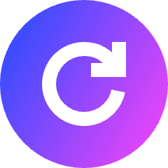 Line Arrow Rotate Right Circle Icon from Sharp Gradient Set