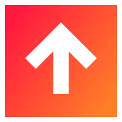 Line Arrow Up Square Icon from Sharp Gradient Set