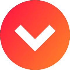 Tailless Line Arrow Down Circle Icon from Sharp Gradient Set