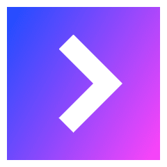 Tailless Line Arrow Right Square Icon from Sharp Gradient Set