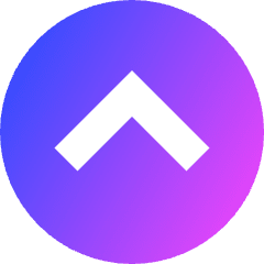 Tailless Line Arrow Up Circle Icon from Sharp Gradient Set