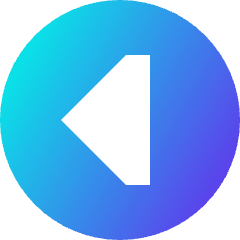 Tailless Triangle Arrow Left Circle Icon from Sharp Gradient Set