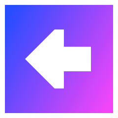 Triangle Arrow Left Square Icon from Sharp Gradient Set