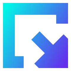 Triangle Arrow Minimize Window 2 Icon from Sharp Gradient Set