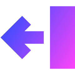Line Arrow Move Left 2 Icon from Sharp Gradient Set