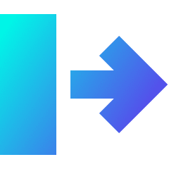 Line Arrow Move Right 2 Icon from Sharp Gradient Set