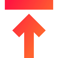 Line Arrow Move Up 1 Icon from Sharp Gradient Set