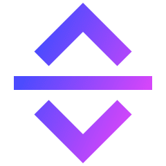 Line Arrow Move Vertical Icon from Sharp Gradient Set