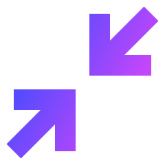 Line Arrow Shrink Diagonal 1 Icon from Sharp Gradient Set