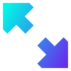 Triangle Arrow Expand Diagonal 2 Icon from Sharp Gradient Set