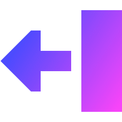 Triangle Arrow Move Left 2 Icon from Sharp Gradient Set