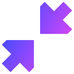 Triangle Arrow Shrink Diagonal 1 Icon from Sharp Gradient Set