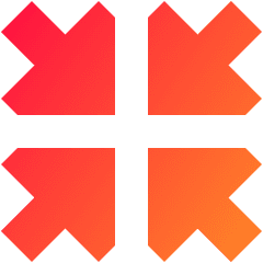Triangle Arrow Shrink Icon from Sharp Gradient Set