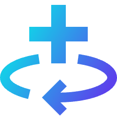 Line Arrow Rotate All Axis Right Icon from Sharp Gradient Set