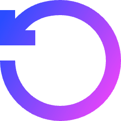 Line Arrow Rotate Left 2 Icon from Sharp Gradient Set