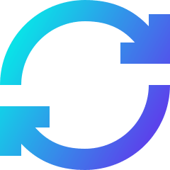 Line Arrow Synchronize 2 Icon from Sharp Gradient Set