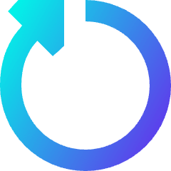 Triangle Arrow Rotate Right 5 Icon from Sharp Gradient Set